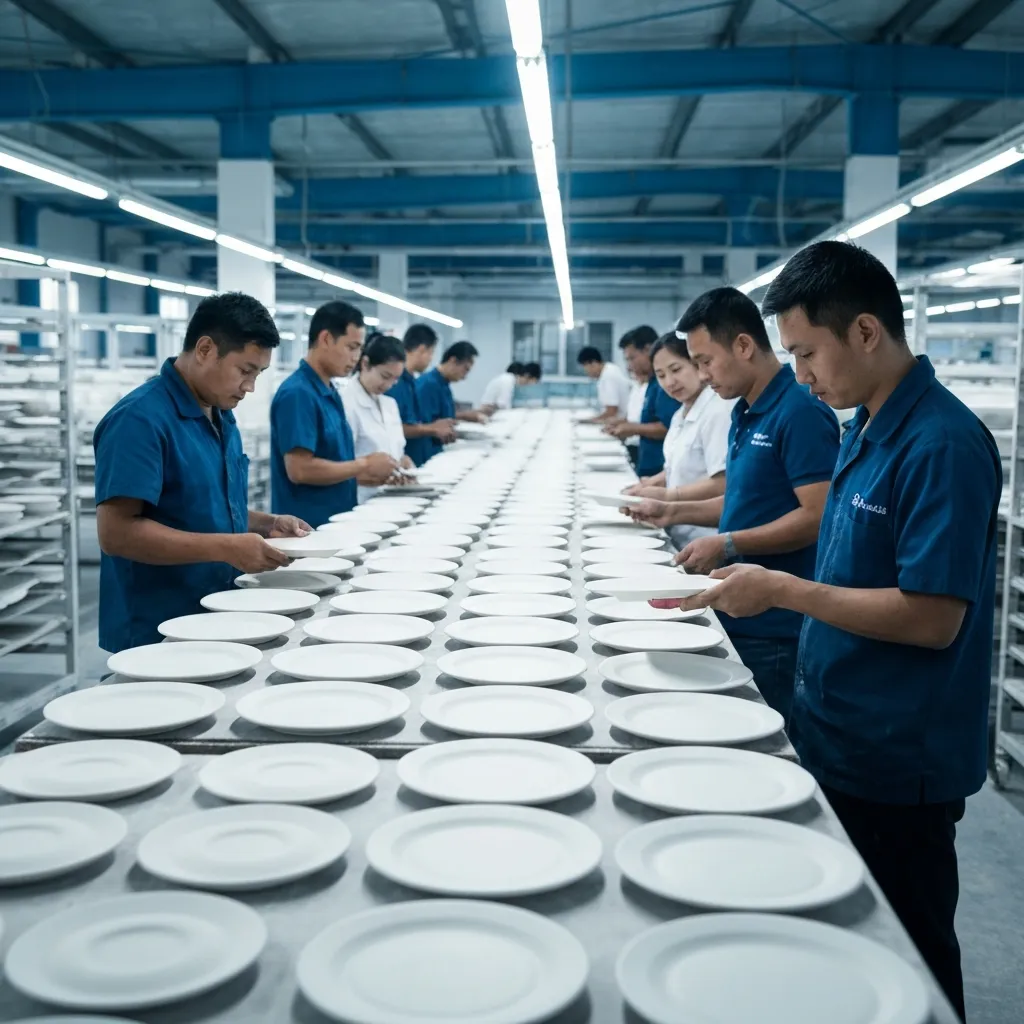 Quality inspection of ceramic products
